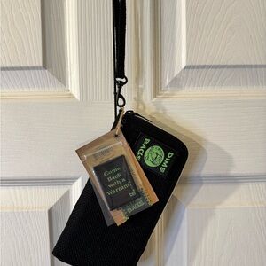 Black Dime Bags wallet with Green Accents